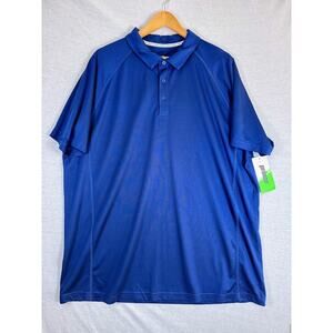 Prince Tennis Match Core Polo Shirt Wicking + UPF 30 Blue Men Size XXL